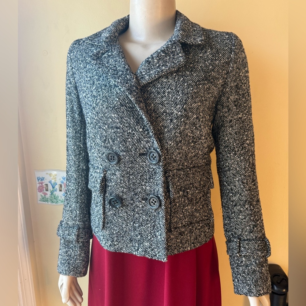 GERARD DAREL Wool Blend Double Breasted Jacket Size 40